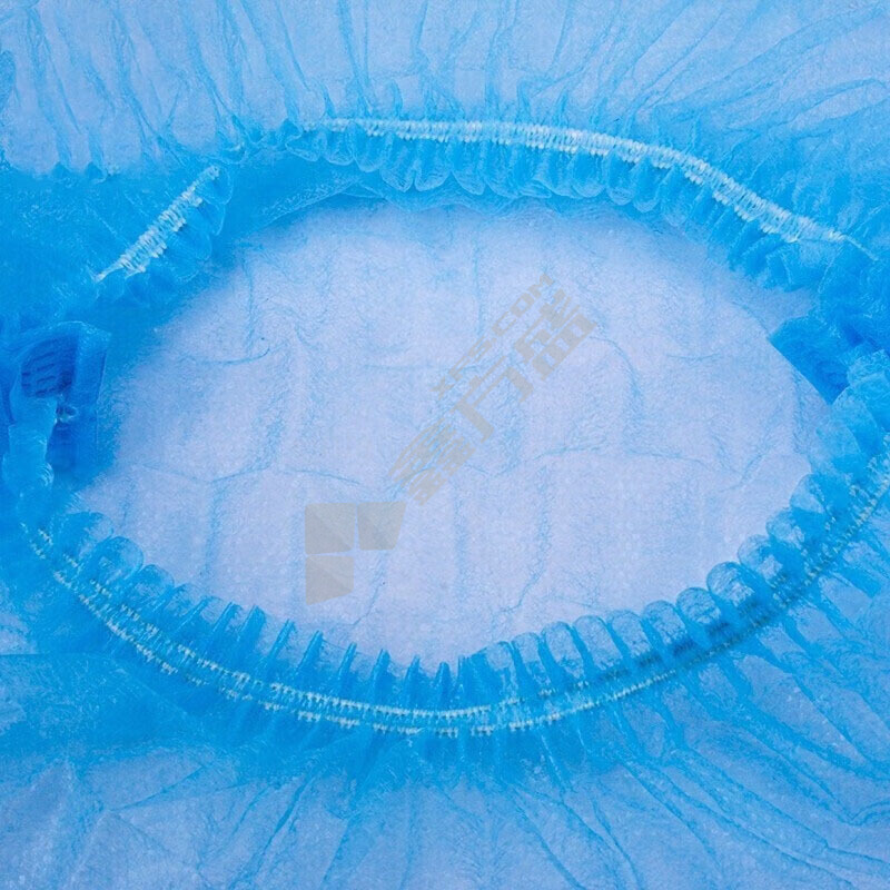 赢宙 一次性无纺布条帽 21寸 蓝色