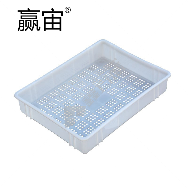 赢宙 可堆式塑料网眼肉盘 LP1号 615*415*198mm 580*380*180mm 白色