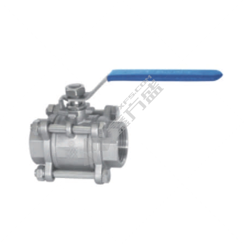 内螺纹 304不锈钢 重体三片式球阀 Q11F-16P DN20 1.6MPa