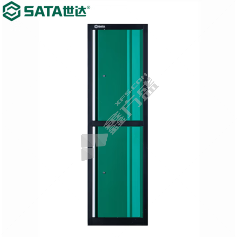 世达 95151 双门立式工具柜 600*500*2000mm 绿色 6个抽屉 无层板