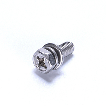 紧商 GB9074.13 304不锈钢 十字槽凹穴六角头组合螺栓 M4*6mm