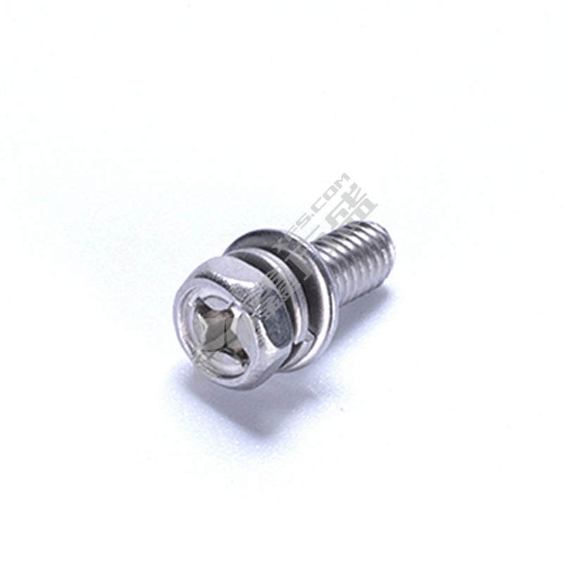 紧商 GB9074.13 304不锈钢 十字槽凹穴六角头组合螺栓 M4*6mm