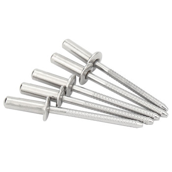 紧商 洗光 GB12615 304不锈钢 封闭型平圆头抽芯铆钉 Ф4.8 14mm