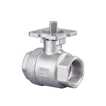 内螺纹 304不锈钢 二片式高平台球阀 Q41F DN25 1.6MPa