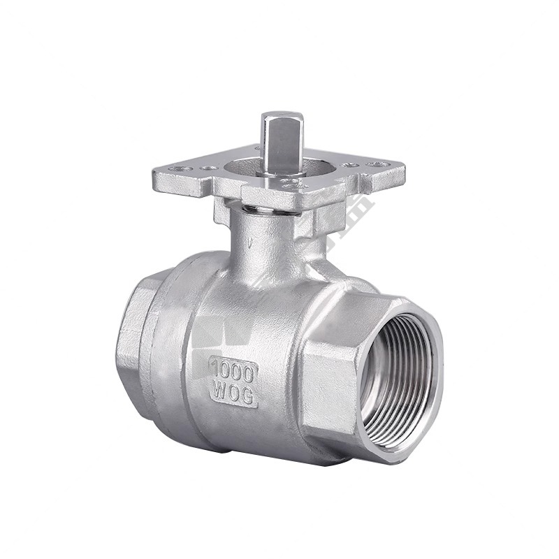 内螺纹 304不锈钢 二片式高平台球阀 Q41F DN25 1.6MPa