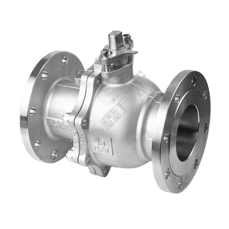 法兰 304不锈钢 化工部标准球阀 Q41F DN100 1.6MPa