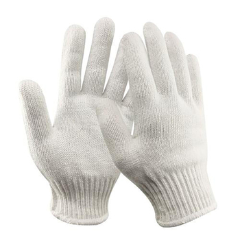 赫力斯 机器边灯罩棉线手套 10针 60g 白色 12副/包