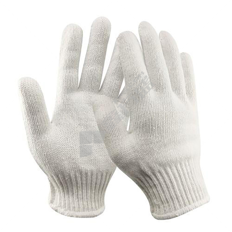 赫力斯 机器边灯罩棉线手套 10针 60g 白色 12副/包