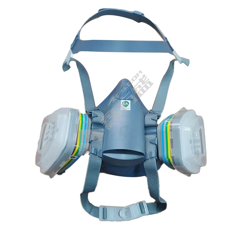赫力斯 防毒防尘半面具 14*20cm 灰色 7502