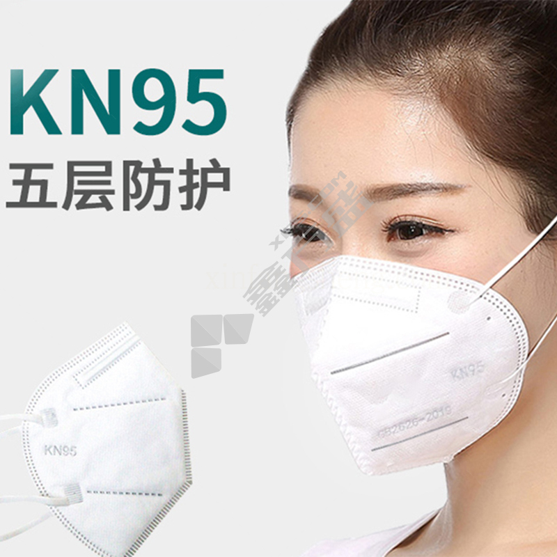 盾守 9301 无阀KN95防尘口罩 白色 耳戴式 10只/盒
