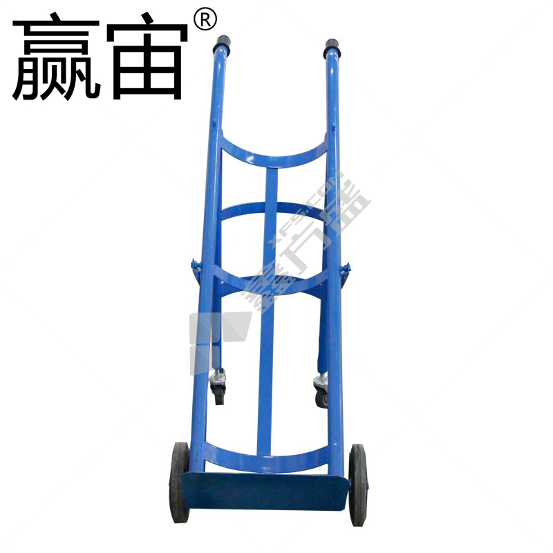 赢宙 单瓶氧气手推车 实心橡胶 130*40cm 200kg 蓝色