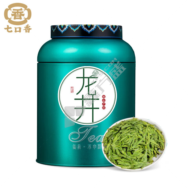 七口香 梅瓶铁罐龙井绿茶 250g