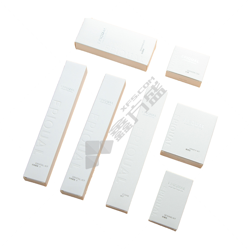 美特西保罗 METTESPAUL 压花烫银卡盒酒店一次性洗漱用品套装 7件套 EPIQUAL-TZ-05