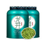 七口香 梅瓶铁罐龙井绿茶组合装 250g*2罐