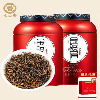 七口香 梅瓶铁罐金骏眉红茶组合装 250g*2罐