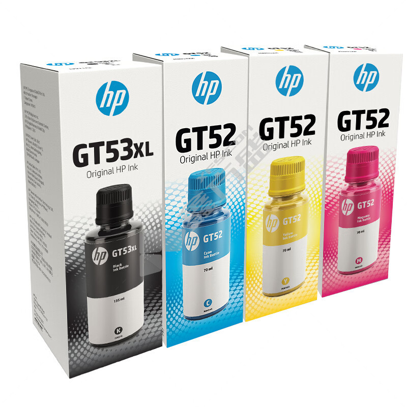惠普 GT52/53XL 墨水四色套装 四色 GT52/53XL