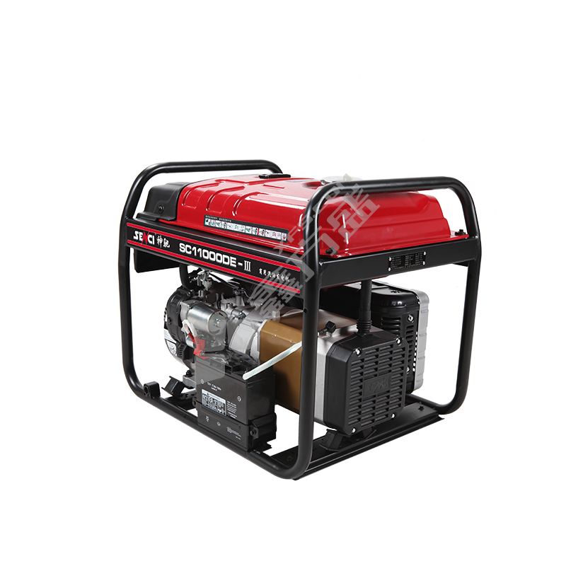 神驰SENCI 汽油发电机 SC11000DE-Ⅲ 8kW 25L 电启动 手启动 单三相 230V 400V