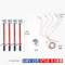 英飞朗 手握式平口接地线套装 25平方 3*1.5m+8m 10kV 1m