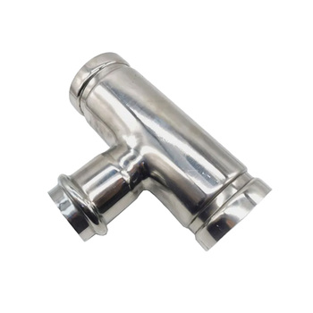 鹏象 不锈钢异径沟槽卡压三通 89*15mm