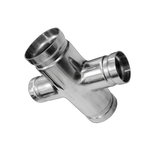 鹏象 不锈钢沟槽四通 76mm