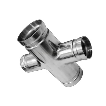 鹏象 不锈钢沟槽四通 89mm