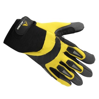 代尔塔 209902 机械防护手套 9码 255mm 黄黑色