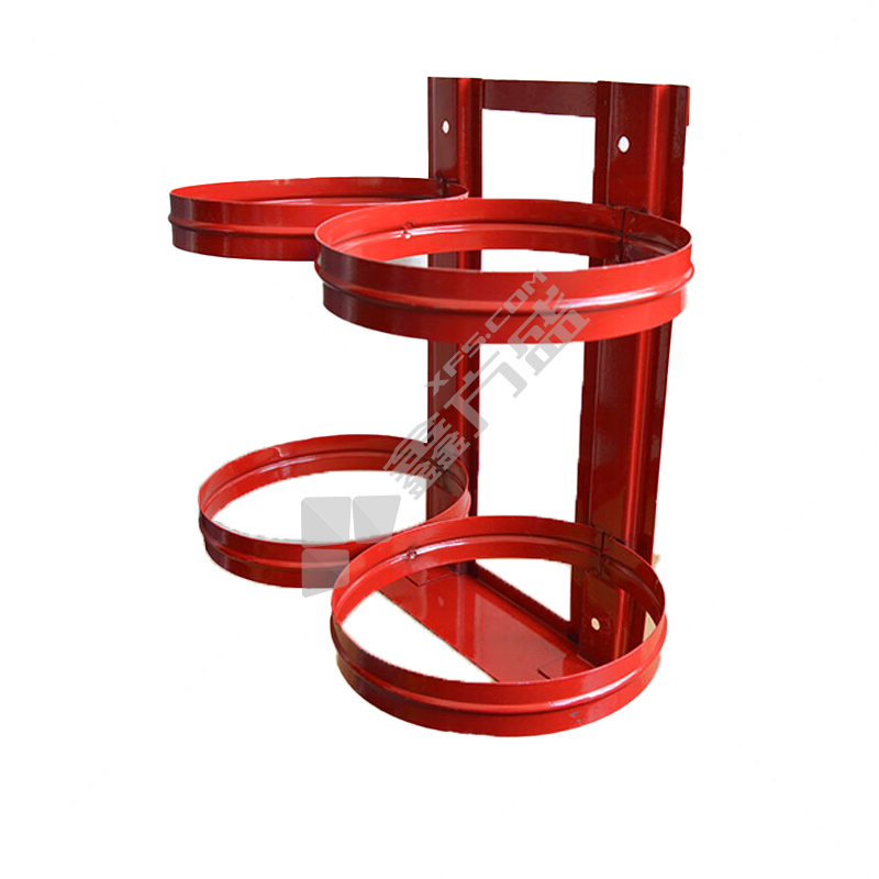 红色铁质加厚灭火器双挂架 8kg*2