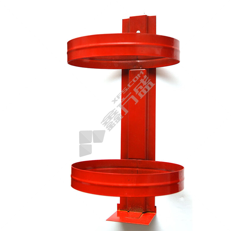 红色铁质加厚灭火器单挂架 5kg