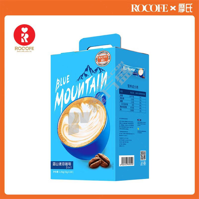 ROCOFE 三合一速溶咖啡 1.5kg 蓝山风味 100条装