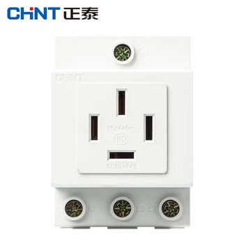 正泰 AC30导轨插座 AC30-448 4孔 16A