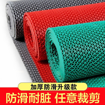 S纹疏水防滑地垫 5mm*1.2m*15m 绿色 S型
