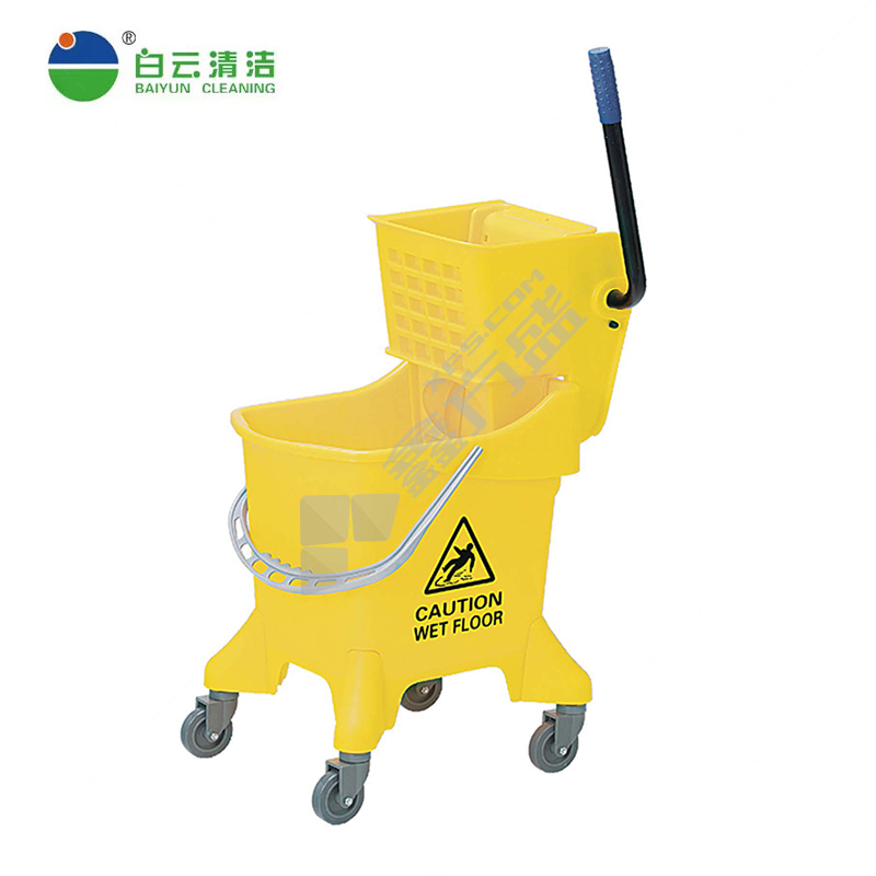 白云 31升侧压式榨水车 AF08089黄色 45.5*37*101cm