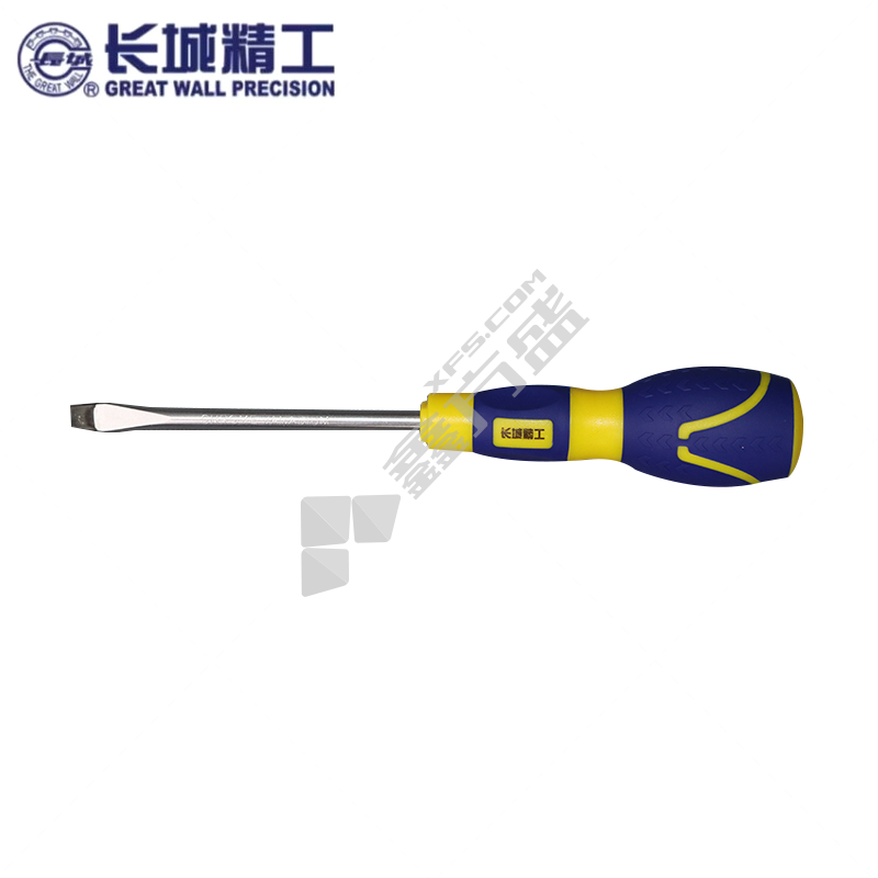 长城精工 橡塑柄螺丝批 6*100mm(一字) 274246