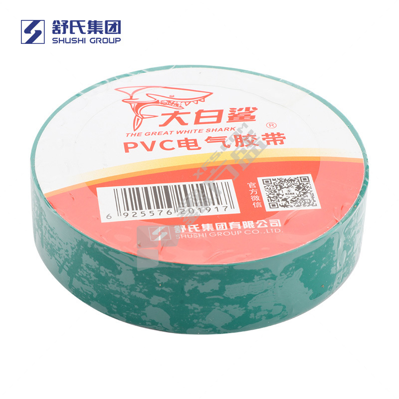 舒氏 18mm 大白鲨电工胶带 18mm*15yd 绿色