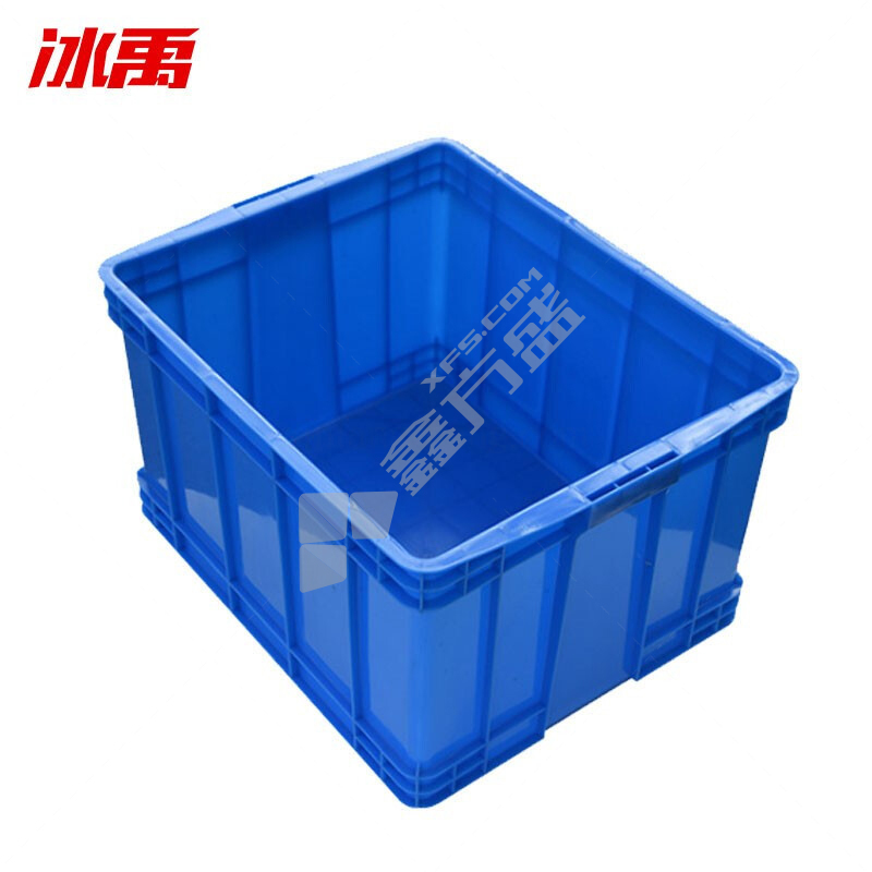 冰禹 BY-1189 蓝色加厚塑料周转箱 510*375*285mm 蓝色