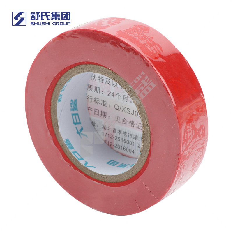 舒氏 18mm 大白鲨电工胶带 18mm*15yd 红色