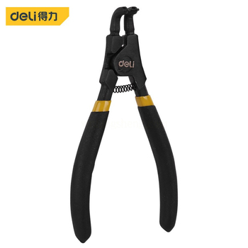 得力deli 外弯卡簧钳 7" DL20024