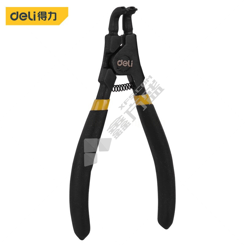 得力deli 外弯卡簧钳 7" DL20024