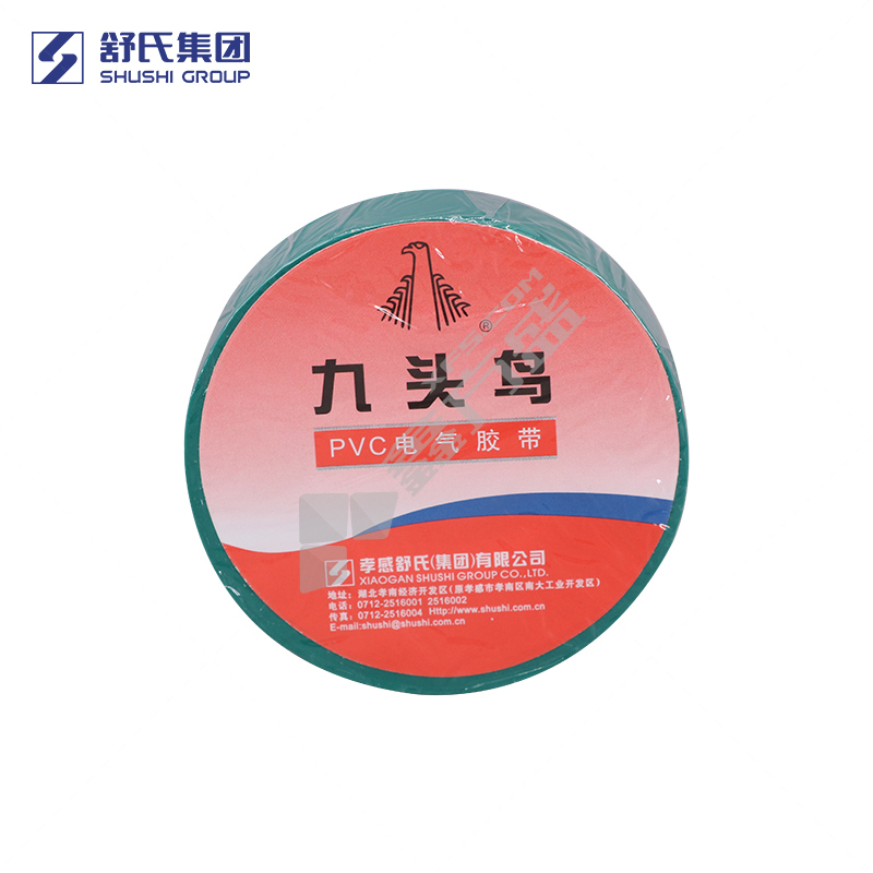 舒氏 九頭鳥電工膠帶 18mm*20m 綠色