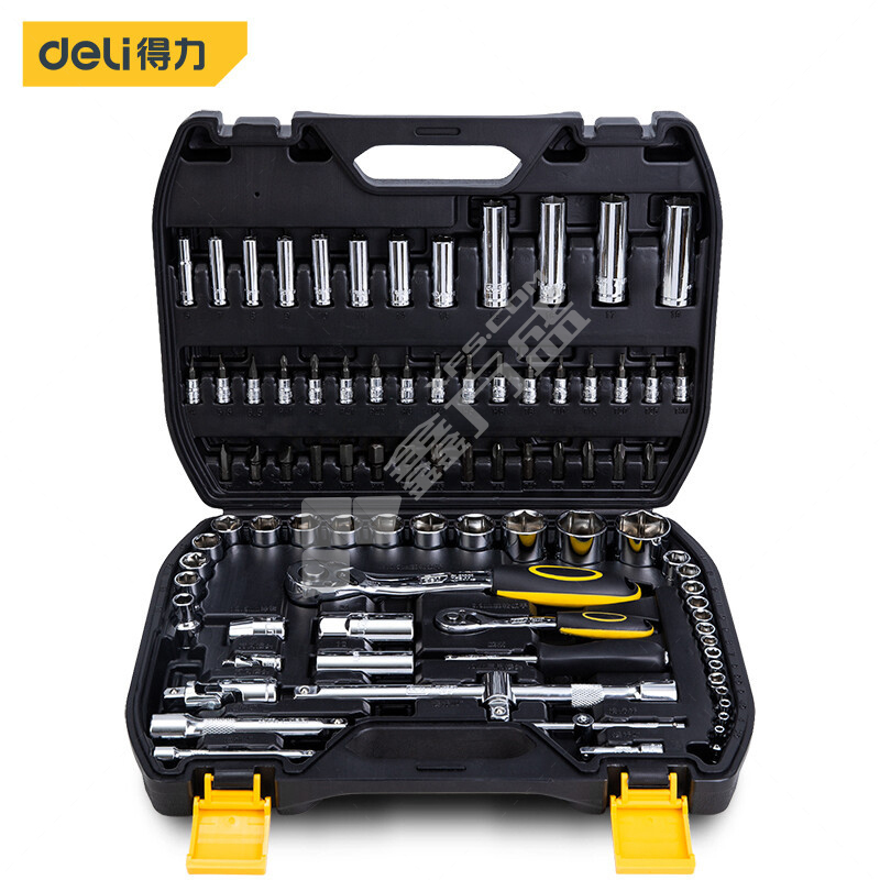 得力 6.3mm+12.5mm系列套筒 DL3086T 86件套