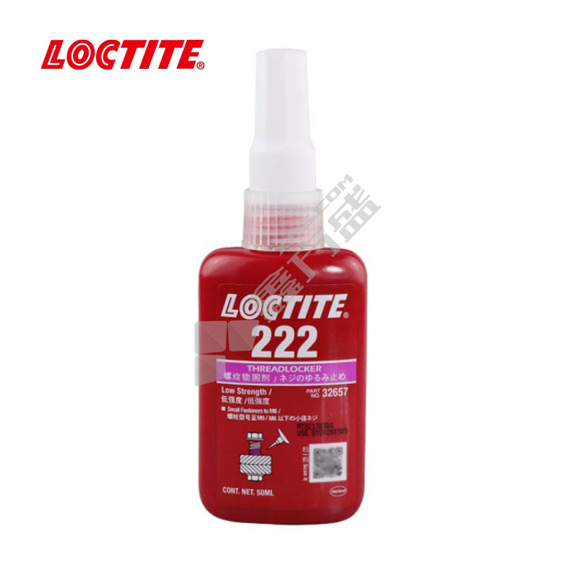 樂泰 222螺紋鎖固厭氧密封膠 50ml