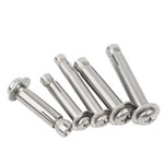 海斯迪克 洗白 304不锈钢 十字盘头膨胀螺栓 M6 70mm