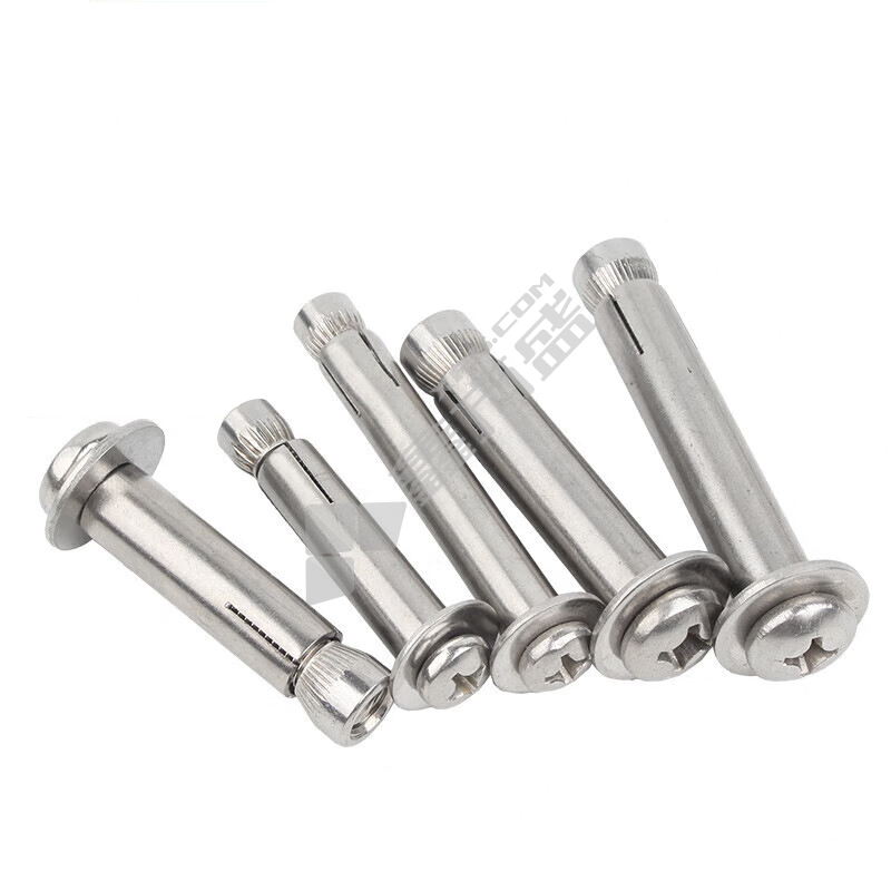 海斯迪克 洗白 304不锈钢 十字盘头膨胀螺栓 M6 50mm