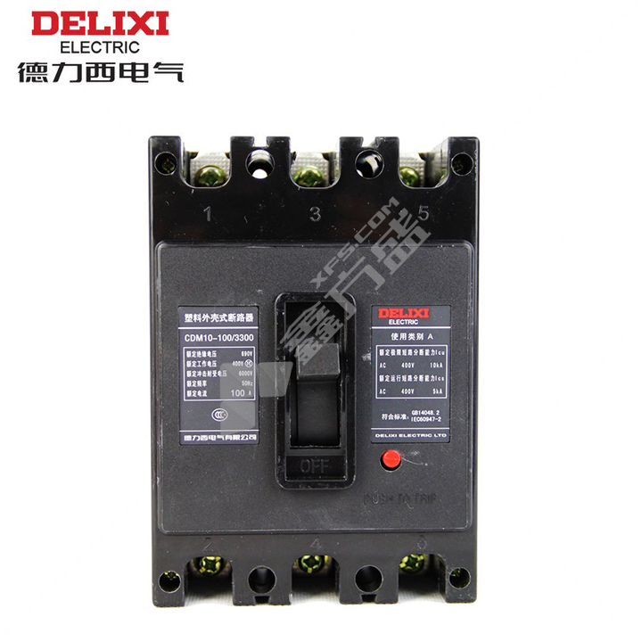 德力西DELIXI 塑壳断路器CDM10-100/3300型 CDM10-100/3300 100A