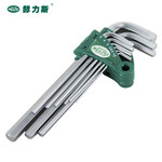 赫力斯 平头特长内六角扳手9件套 1.5-10mm 020002