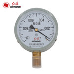 红旗 0.1~0Mpa真空压力表 YZ100-（-0.1-0MPa）M20*1.5