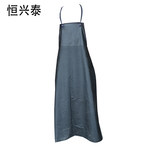 贸正 PVC耐油围裙 80*110cm 黑色