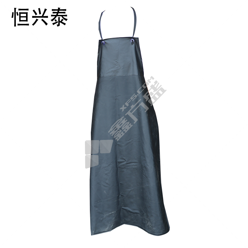 贸正 PVC耐油围裙 80*120cm 黑色