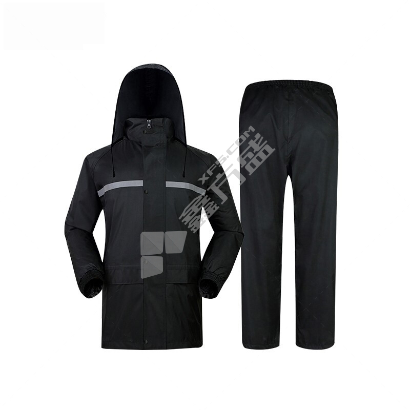 赫力斯 春亚纺 分体式 雨衣雨裤套装 XL 黑色