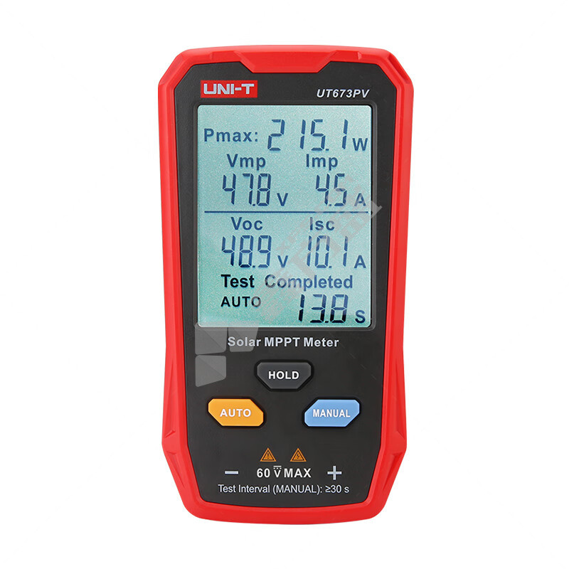 优利德 光伏组件最大功率测试仪 UT673PV 12~60V 0~35A